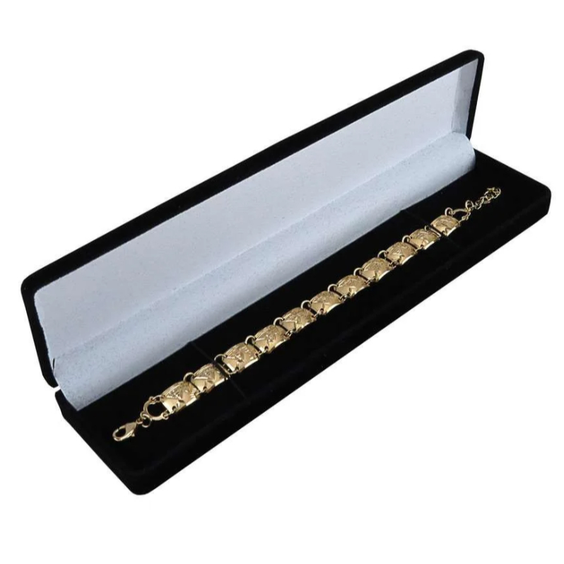 Estojo Linha Veludo Para Pulseira Veludo 21X4 em Oferta na Shopee