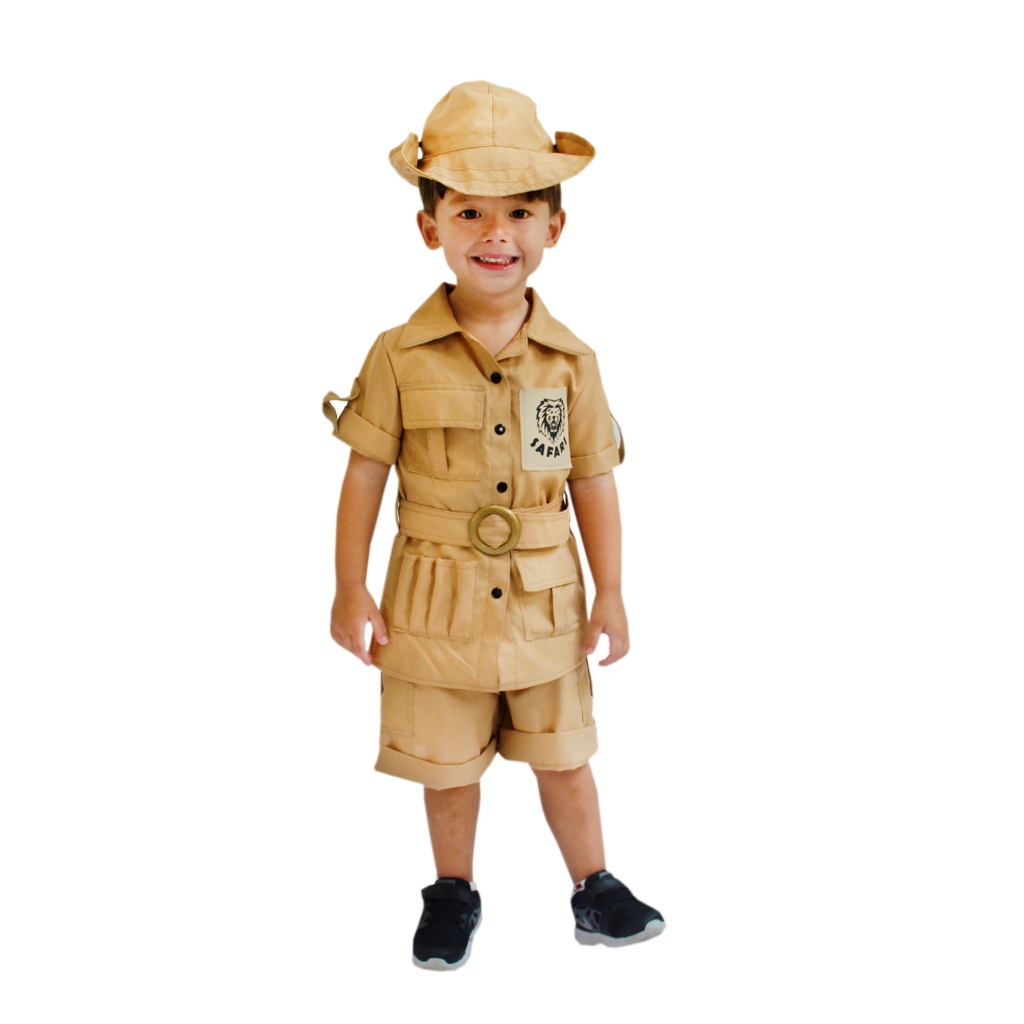 Fantasia Safari Masculino Infantil em Oferta na Shopee