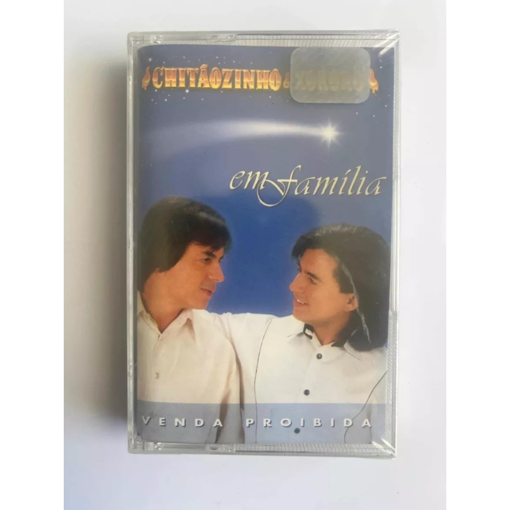Fita Cassete K7 Chitãozinho & Xororó - Em Família Original
