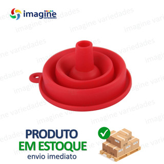 Funil Retrátil Silicone Para Líquidos Grãos Flexivel Cozinha Universal Clink 6CM Dobrável