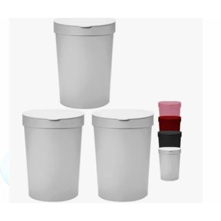 Lixeira Cesto Escritório Cozinha Banheiro c/ Tampa 5 Litros em Oferta na Shopee