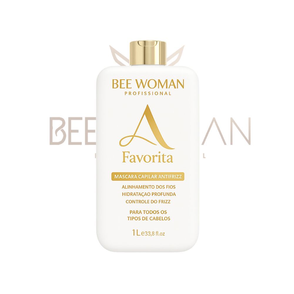 Progressiva sem formol Profissional Orgânica Para todos os tipos de fio - A Favorita - Bee Woman 1L