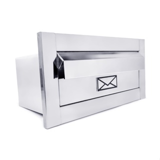Caixa de Correio para Muro Inox Embutir Moderna em Oferta na Shopee