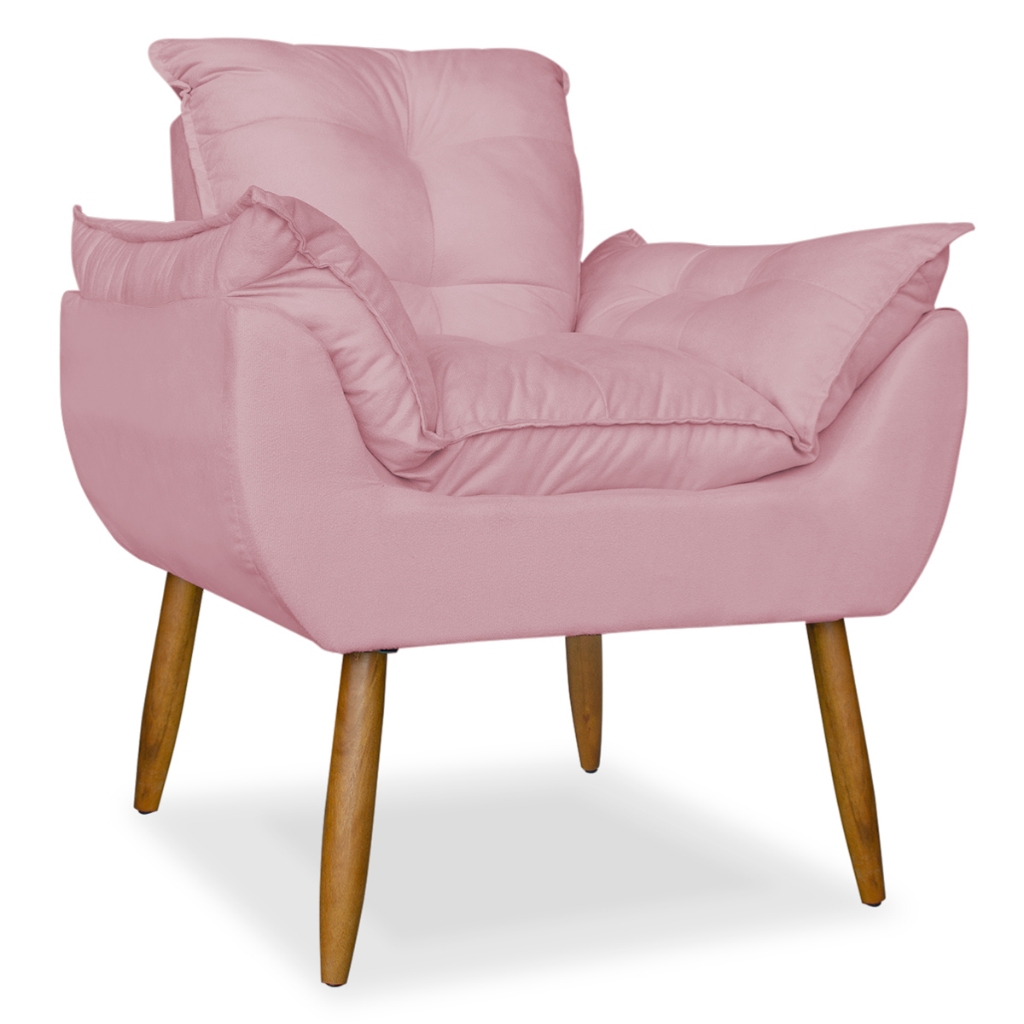 Poltrona Cadeira Decorativa Opalat Deluxe Amamentação Resistente Confortável