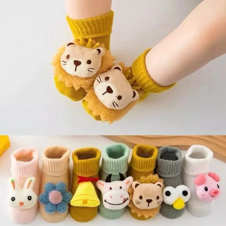 kit 2/4/6 pares Meia de Bebe meias Com sinos dê Bichinho Bichinho Meia Recém Nascido/Menina/Menino RN em Oferta na Shopee