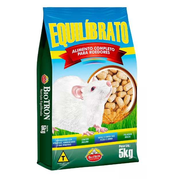 Equilibrato 5kg Ração Para Roedores Rato Twister Biotron em Oferta na Shopee