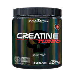 Black Skull Creatine Turbo Pote 300g (Creatina Caveira Preta)