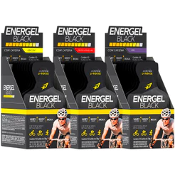 Bodyaction Kit 3x Caixas Energel Black - Gel de Carboidratos com Cafeína Total 30 Sachês