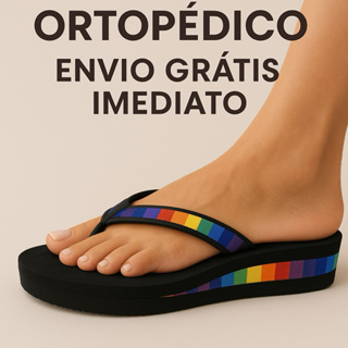Sandália feminina chinelo ortopédico anatômico para esporão Eva em Oferta na Shopee