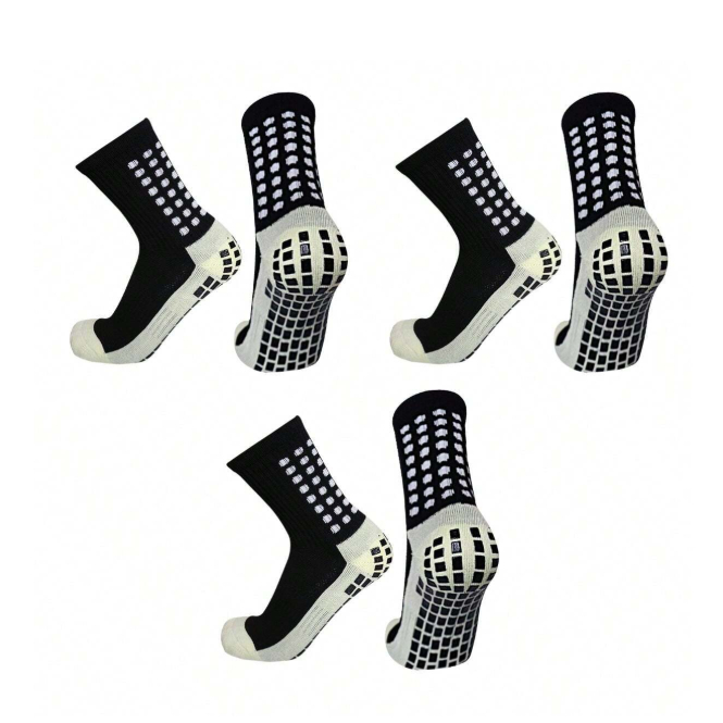 1/2/3/4/5 Pares De Meias De Futebol Antiderrapantes – Basquete Esportivas De Treinamento Unissex em Oferta na Shopee