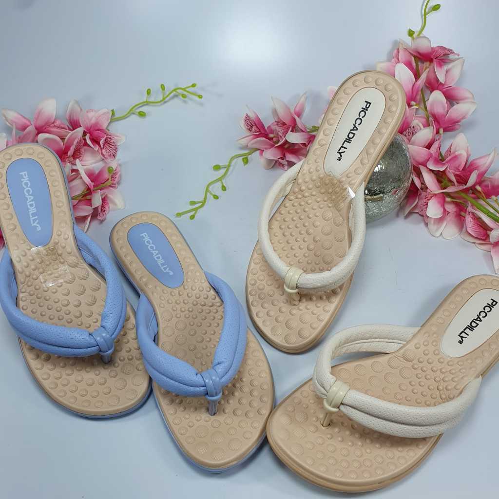 Chinelo Feminino Piccadilly Salto Anabela 500324 Confortável