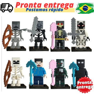 Blocos De Construção Figuras Brinquedo colecao de personagens para montar