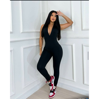 Macacão feminino suplex frente única em Oferta na Shopee