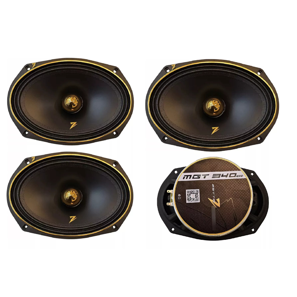 Kit 4 Som Automotivo Alto Falante Zetta Zeta evo mgt 6x9 680 Rms lancamento