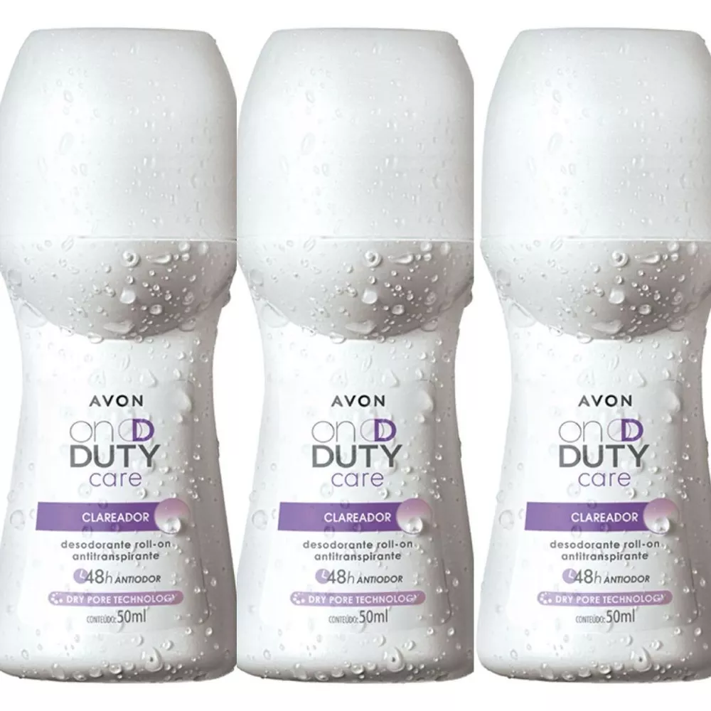 Roll on On Duty Care Clareador Avon Kit com 3/5/9 unidades (50 ml cada)- PRODUTO ORIGINAL