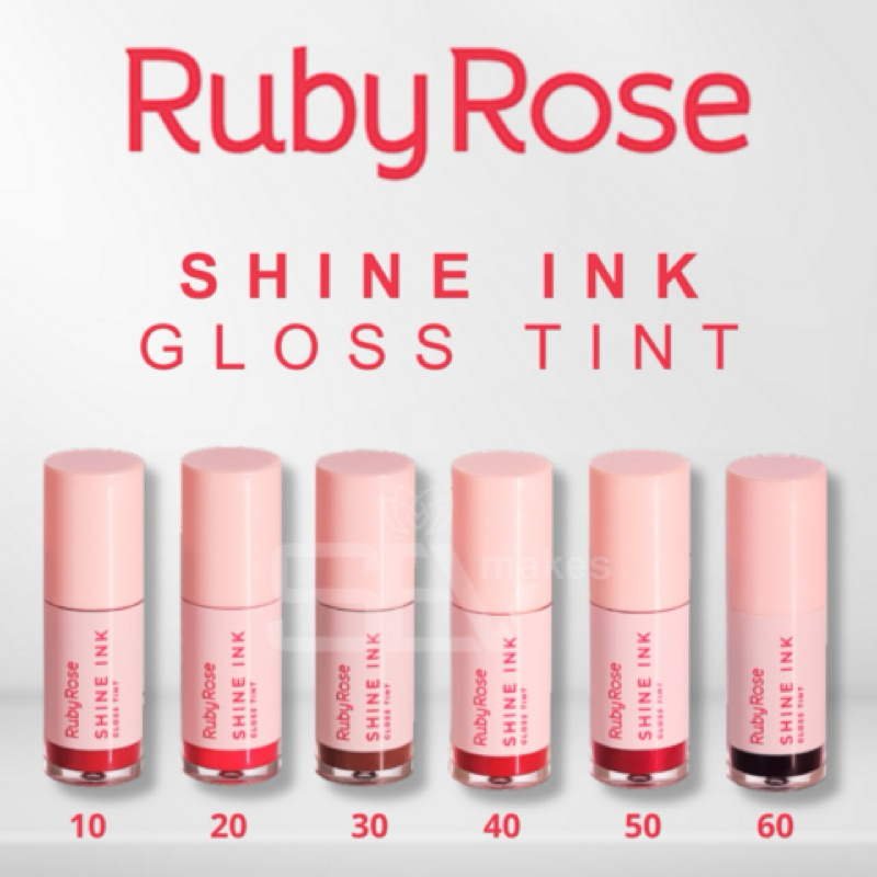 Lançamento Maquiagem Gloss Tint Shine Ink Linha Rosa - RUBY ROSE.
