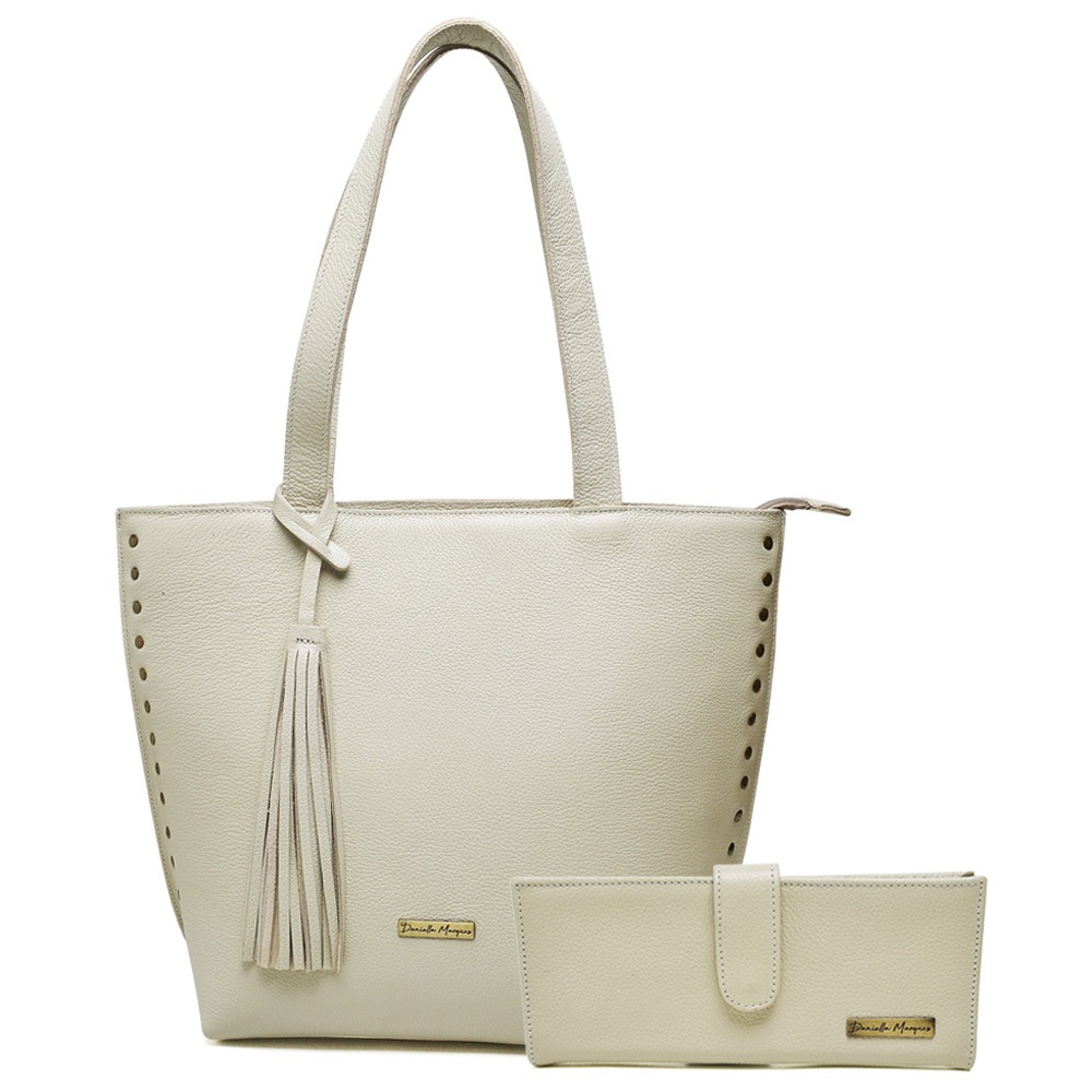Daniella Marques Kit bolsa grande ombro e carteira