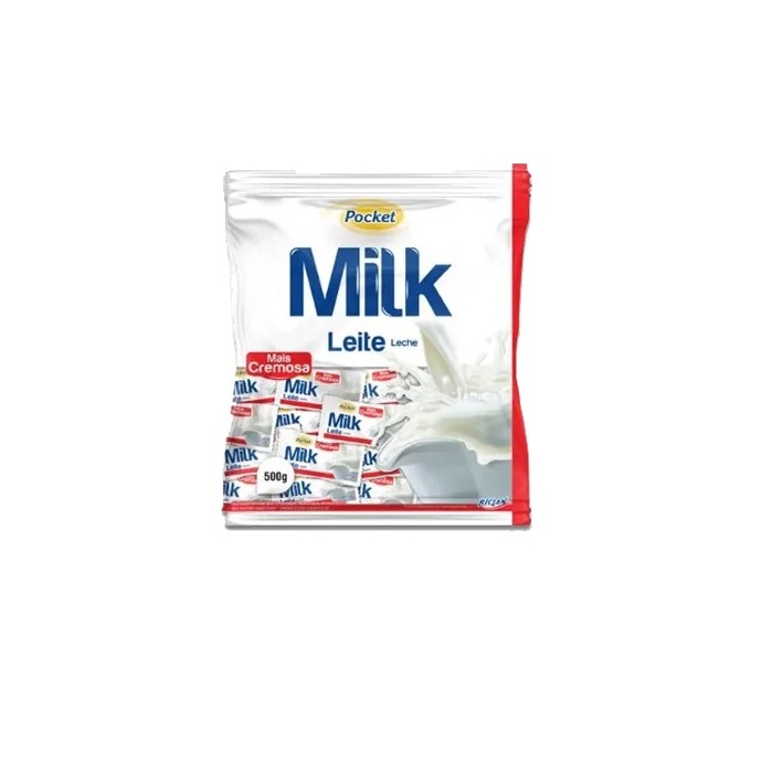 Bala Pocket Milk  Cremosa 500g e 100g - Balas - Doce