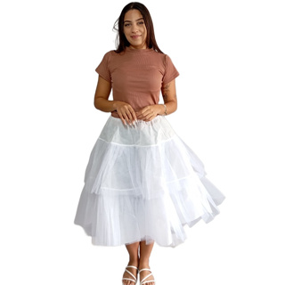 Anágua Saiote Saia Tule Armação Enchimento Volume 6 À 16 anos Infantil Vestido Cerimônia Casamento Festas Candomblé em Oferta na Shopee