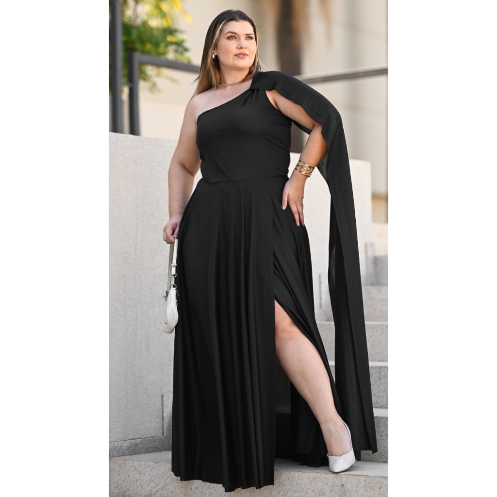 Vestido Longo Plus Size  Festa Capa Casamento Madrinha Noite Evento
