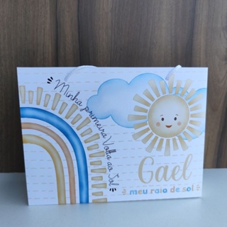 Sacolinha Personalizada Minha Primeira Volta ao Sol - Pegue e Monte em Oferta na Shopee