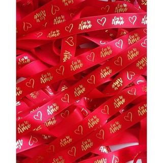 Fita de Cetim Dia dos Namorados, Dia das Mães, Fita Decorativa 20mX22mm