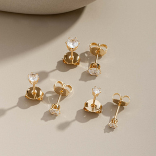 Brinco 3 furos Ponto de Luz Banhados Ouro 18k em Oferta na Shopee