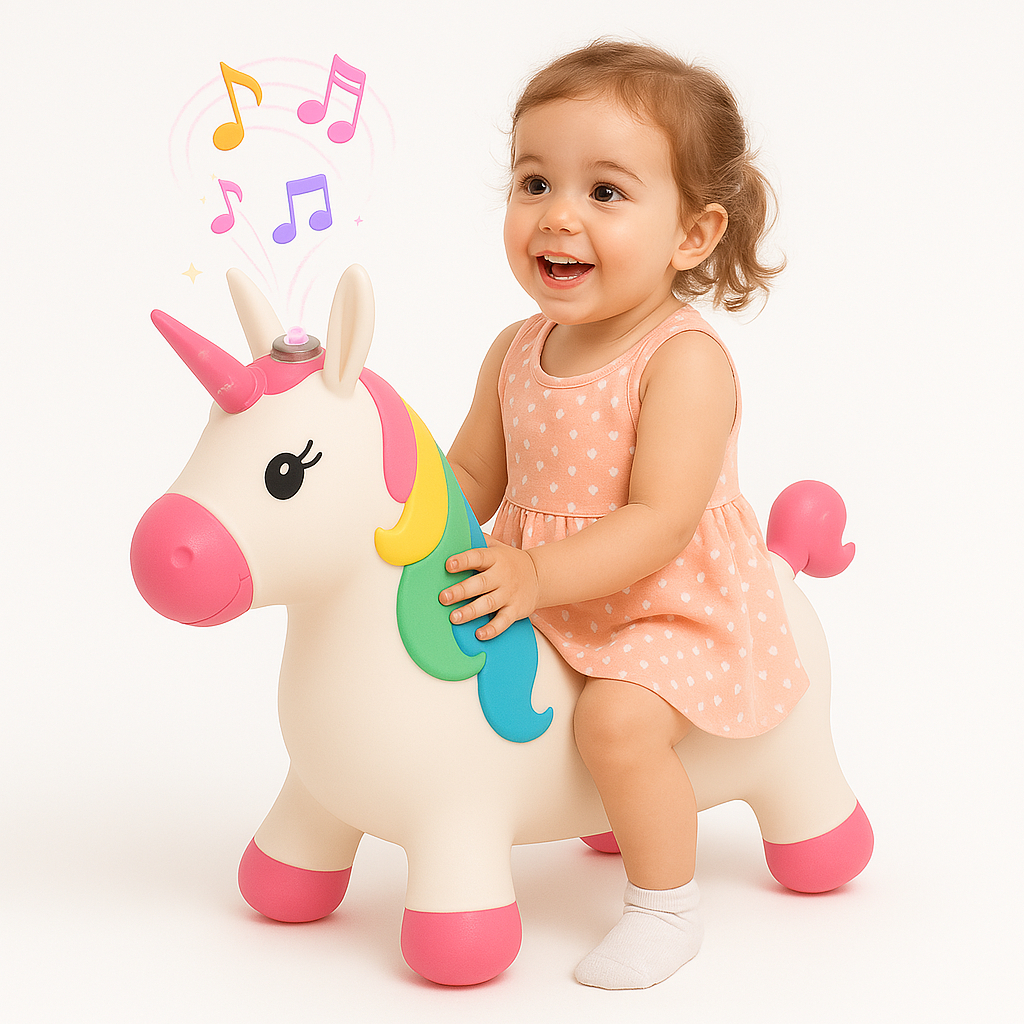 Upa Upa Infantil Com Som – Cavalinho, Unicórnio ou Vaquinha Para Menino e Menina | Present...