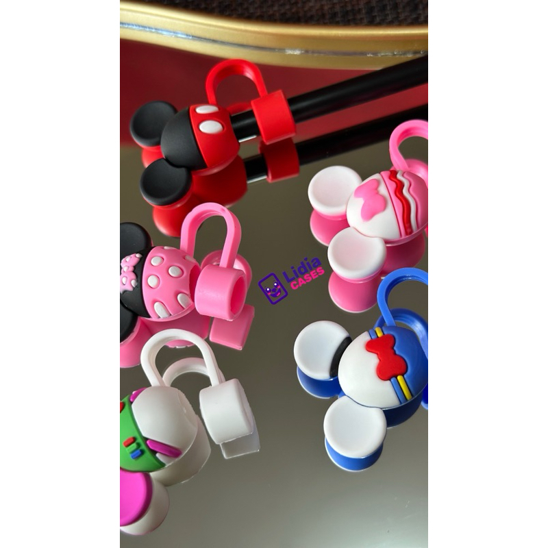 Tampa tapinha silicone para canudo de copo e garrafas de até 2.0 ou 10mm.