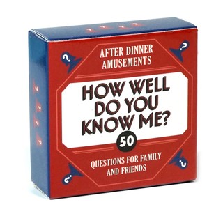 Jogo de Cartas "Quanto Você Me Conhece?" - 50 Cartas em Inglês