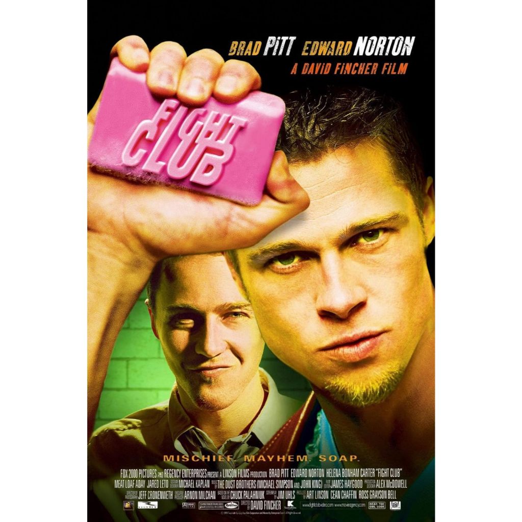 Poster Filme Clube da Luta Tamanho Grande A3 Cartaz de Cinema - Quadro Fight Club