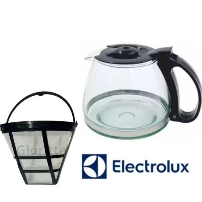 Jarra e Filtro Permanente Cafeteira Eletrolux ECM-20 30xicaras vidro reforçado