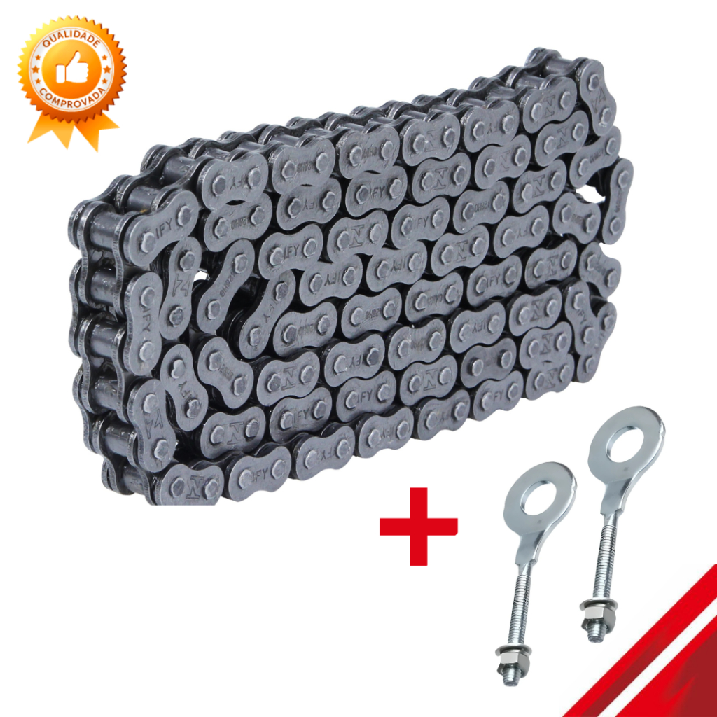 CORRENTE TRANSMISSÃO 428H X 118L TITAN 150 / FACTOR 125 / FAN 125 / TITAN 160 em Oferta na Shopee