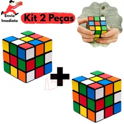 Kit 2 Cubo Mágico 5x5x5 Brinquedo 99 Toys Super Interativo Infantil Adulto Multicolorido