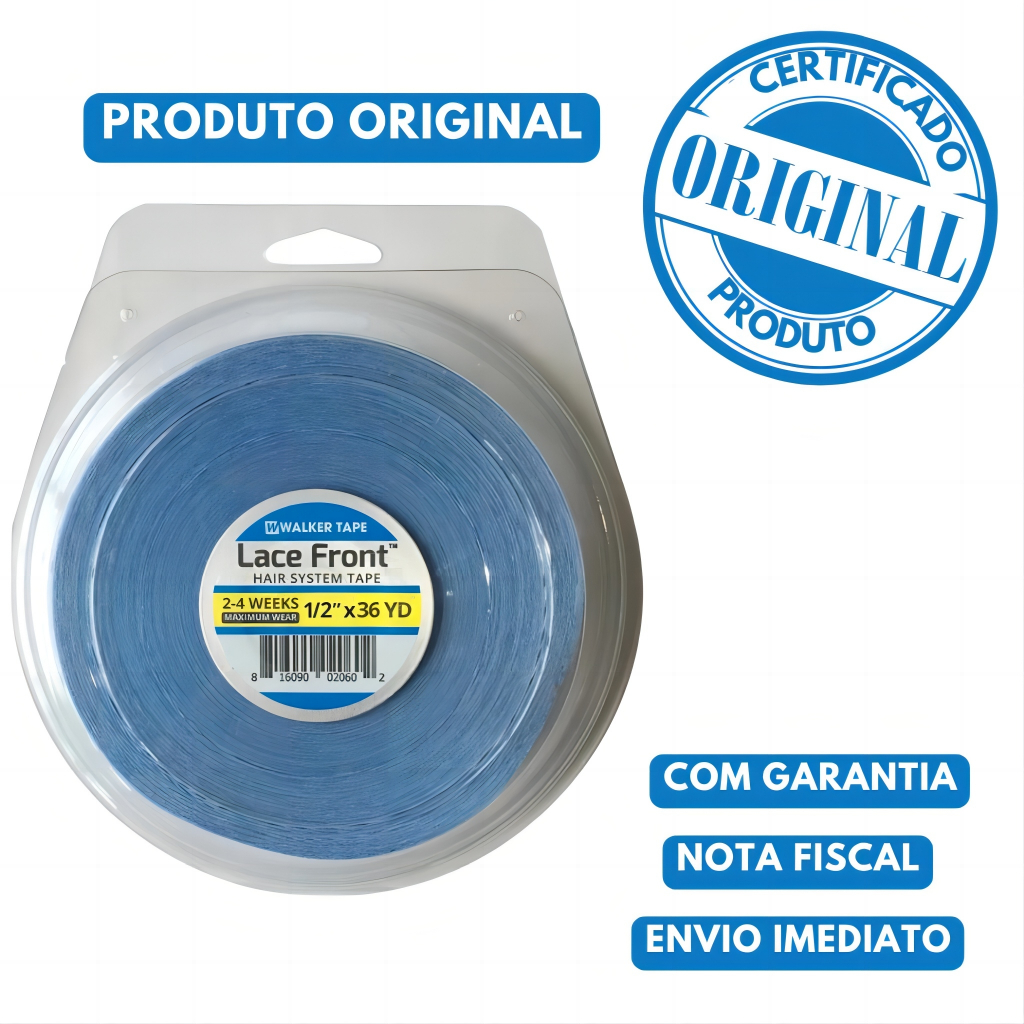 10 Peças Fita Adesiva Azul 3 Metros X 1.2cm Prótese Capilar Mega Hair