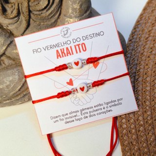 Kit de pulseira vermelha AKAI ITO - pulseira vermelha ajustável casal em Oferta na Shopee
