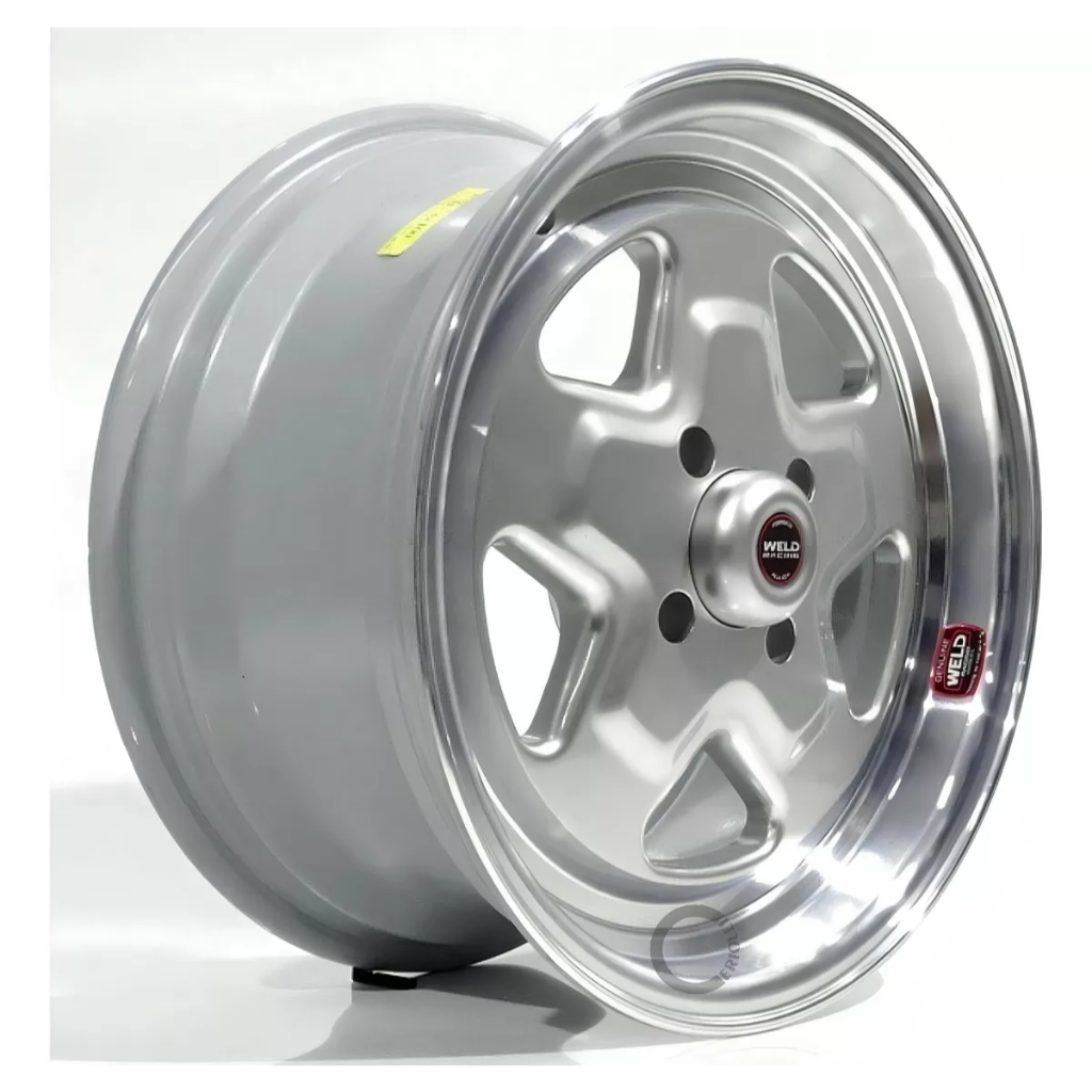 Kit 4 Rodas Weld Modelo Pro Star Aro 15 4x100 Tala 7 Prata Borda Diamantada Offset 30mm Bicos Brinde