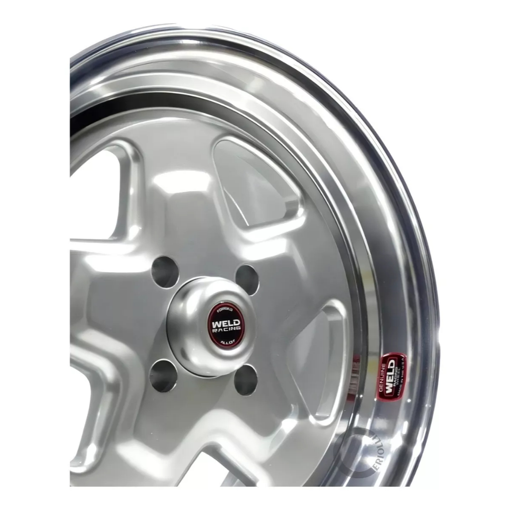 Kit 2 Rodas Weld Modelo Pro Star Aro 15 4x100 Tala 7 Prata Borda Diamantada Offset 30mm Bicos Brinde
