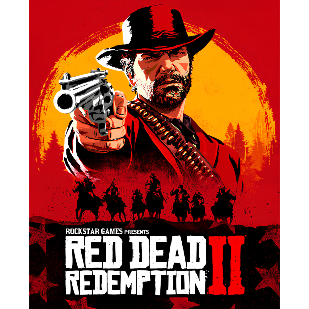 Poster Red Dead Redemption 2 Tamanho Grande A3 Cartaz De Cinema - Quadro Red Dead Redemption