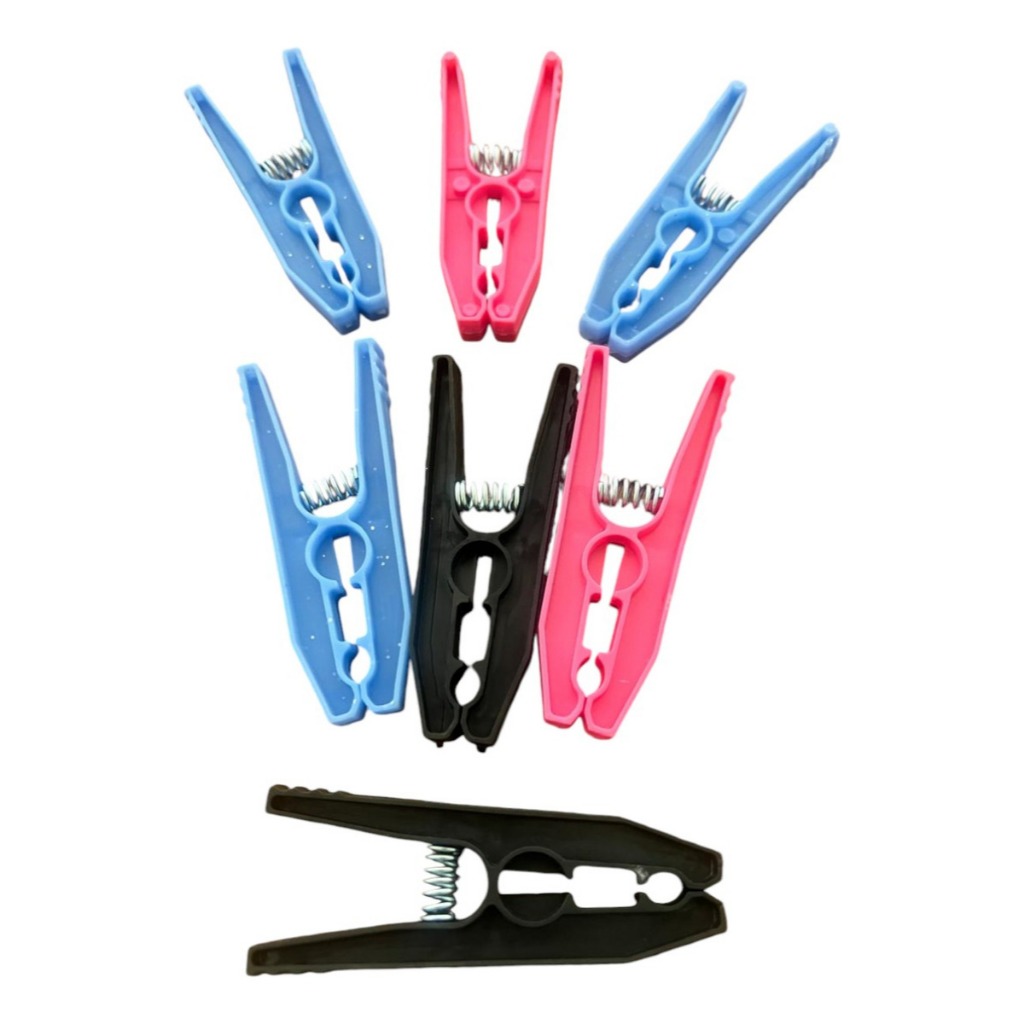 60 Prendedor Plástico Para Roupa Varal Pregador Reforçado Grande em Oferta na Shopee