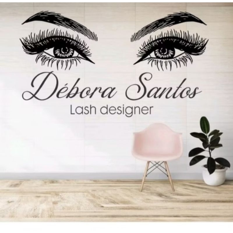 Adesivo Decorativo Personalizado Sobrancelhas/Cílios 120x47cm - APÓS A COMPRA ENVIAR IMEDIATAMENTE NO E ESPECIALIDADE em Oferta na Shopee