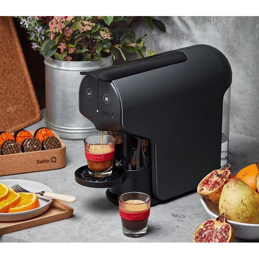 Imagem Máquina Cafeteira Capsulas Café Expresso Delta Q, Quick, Cinza. Oferece a bebida perfeita 110v