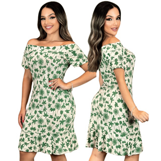 Vestido Feminino Cigana  Elegante Manga Com Babado em Oferta na Shopee