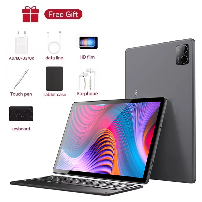 Original Tablet Android Pad 7 Pro + teclado 10.1“ 12GB RAM 512GB ROM 13 0cta Core 3G 4G LTE Internet Wi-Fi