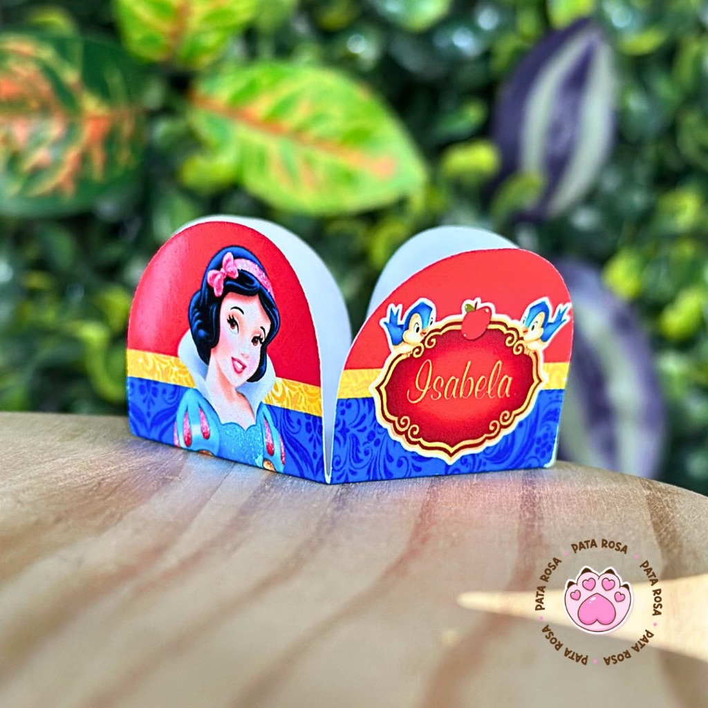Forminha Personalizada Branca de Neve  - Ideal para Brigadeiro e Docinhos em Festas Infantis