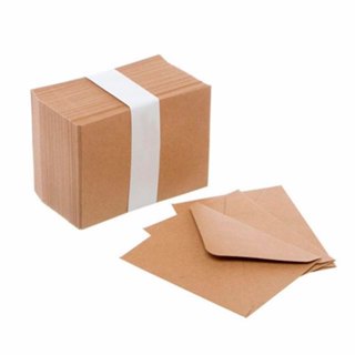 Mini Envelope Visita Kraft Rústico 50 Un para Floricultura Mensagens Cestas Café da Manhã Convites em Oferta na Shopee