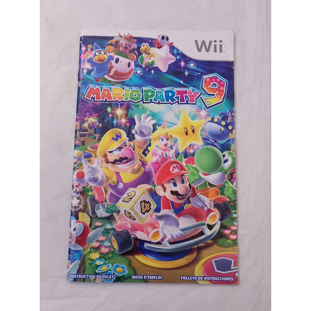 Manual original americano Mario Party 9 - Nintendo Wii