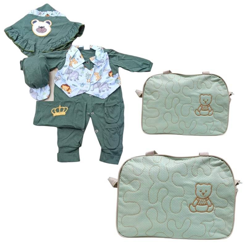 kit bolsa maternidade bebê roupinha recém nascido em Oferta na Shopee