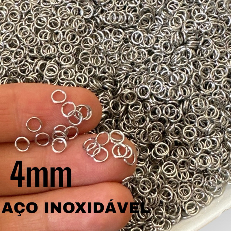 20g Ello/argolinha em Aço inoxidável 4mm para bijuterias em geral
