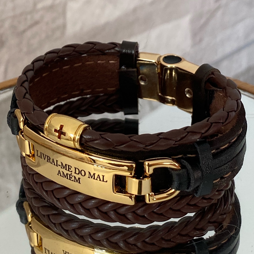 Pulseira Livrai Me do Mal Amém Premium